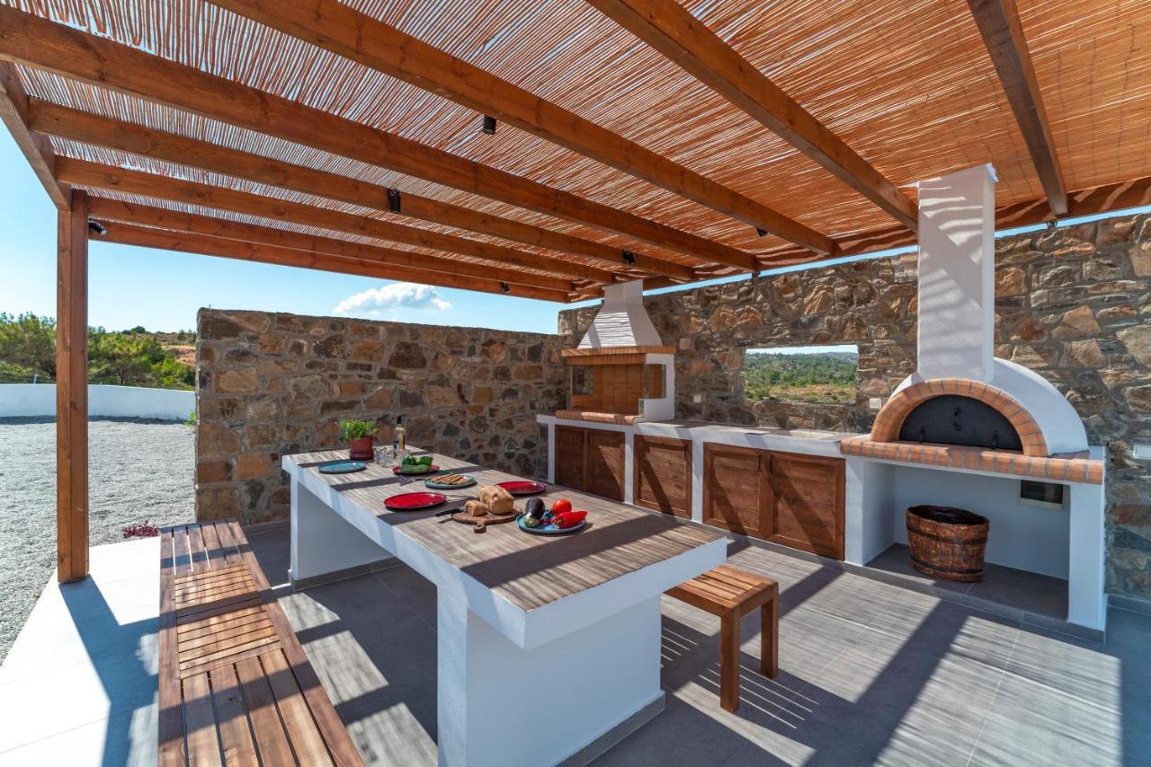 Terra D'Oro Sea View Villa With Private Pool Kiotari Eksteriør billede