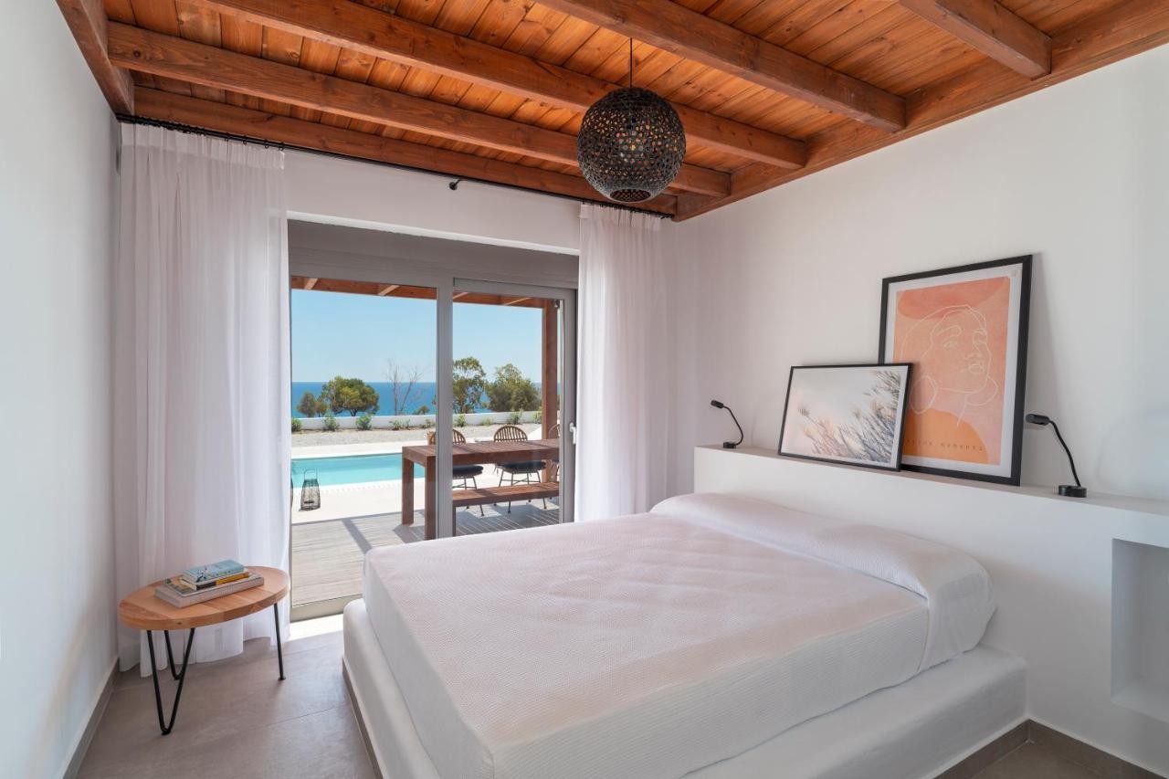 Terra D'Oro Sea View Villa With Private Pool Kiotari Eksteriør billede