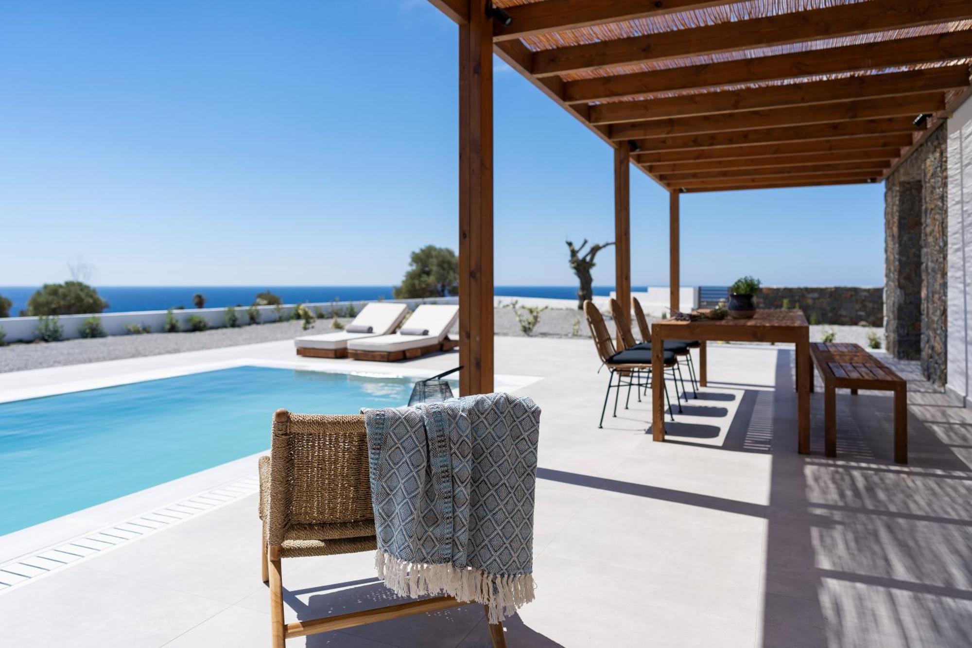 Terra D'Oro Sea View Villa With Private Pool Kiotari Værelse billede